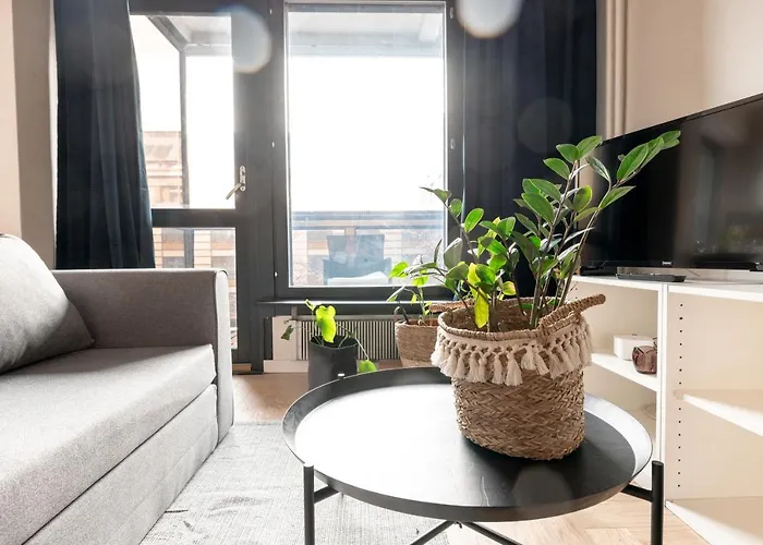 Apartmán 2ndhomes Cozy High-quality Studio In Kluuvi With Balcony